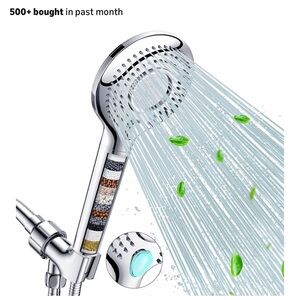 Premium Filtered Shower Head with Chrome Finish